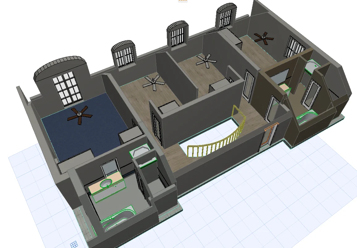 Modelo BIM: organización de espacios