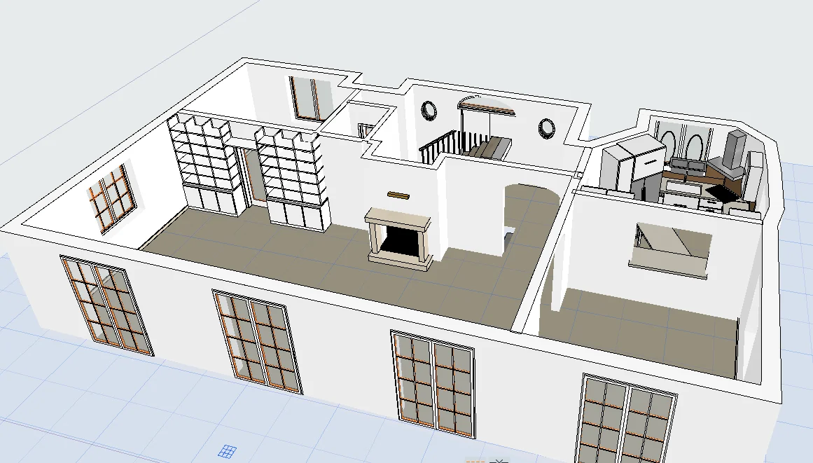 Modelo BIM: vista interior
