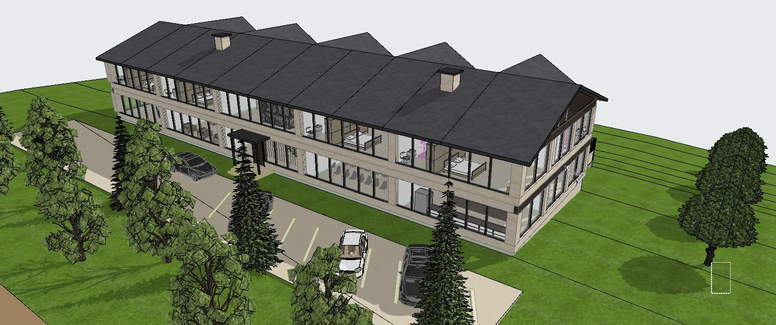Modelo BIM: vista exterior completa