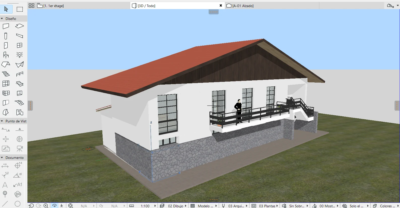 Modelo 3D: vista exterior